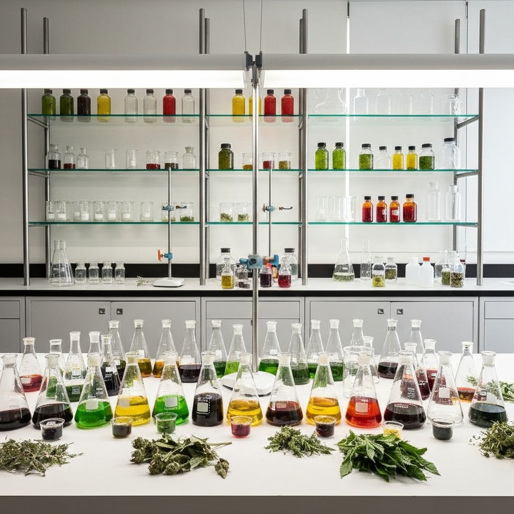 Botanical extraction laboratory setup